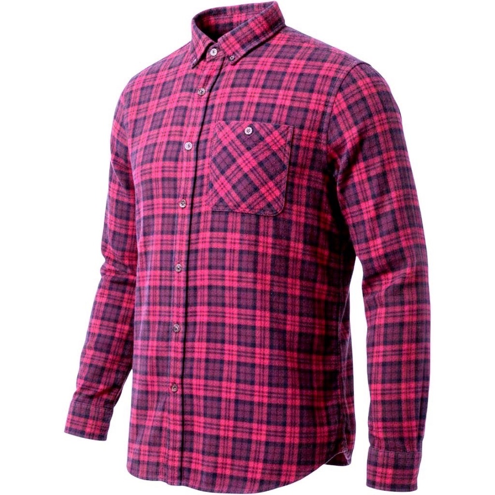 Boston Traders Flannel Shirt‎ Mens M Red Plaid Long Sleeve Button Down Outdoor